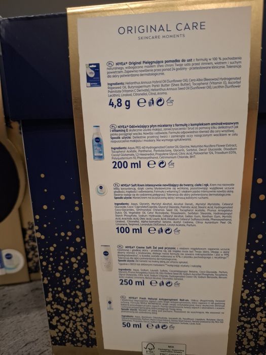 Zestaw kosmetyków Nivea w prezentowym pudełku