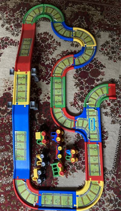 Залізнична дорога Wader, трек, 4 метри, 6 машинок