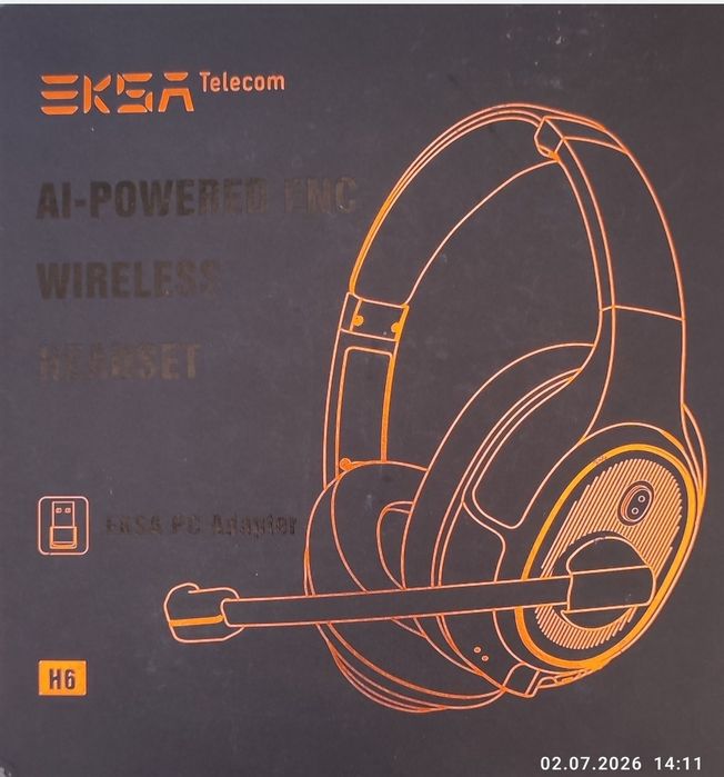 Абсолютно нові бездротові навушники EKSA Telecom H6 (Bluetooth / USB)