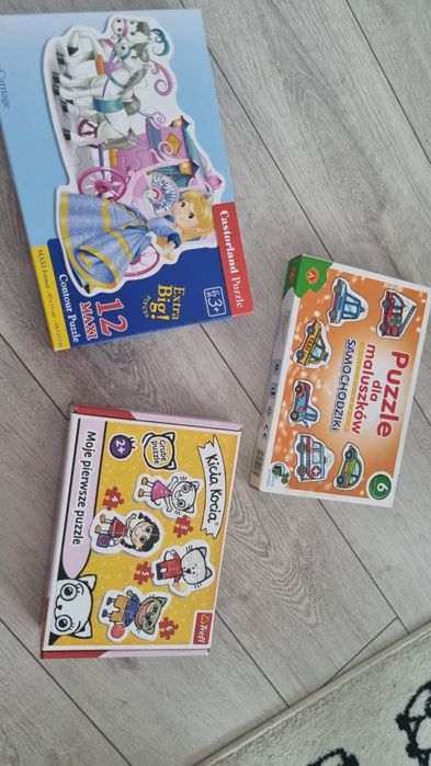 Puzzle Samochodziki Kicia Kocia Duże Ksiezniczka