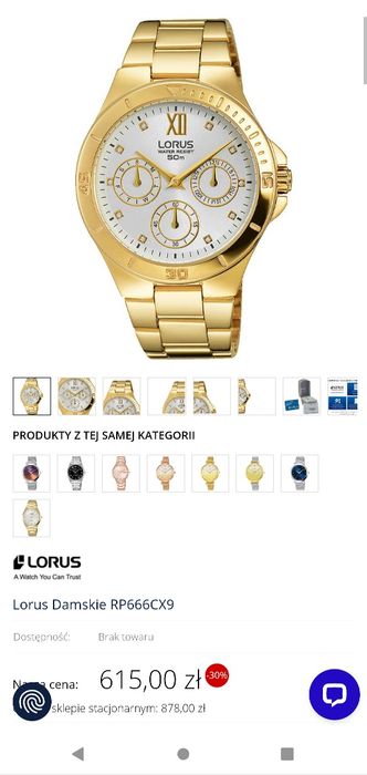 Zegarek damski LORUS