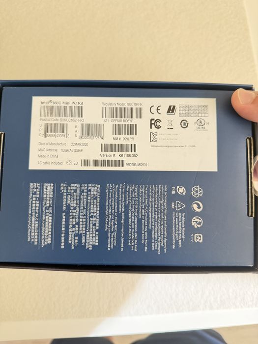 Intel nuc  BXNUC1017FNK2