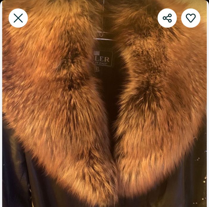 Мех хутро на комірець воротнік капюшон