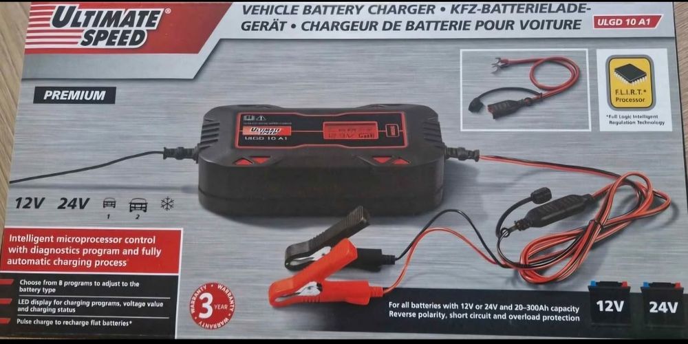 Carregador de baterias 12v e 24v