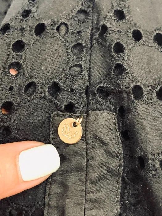 Сукня Elisabetta Franchi чорна з прошва котонова платье хлопок черное