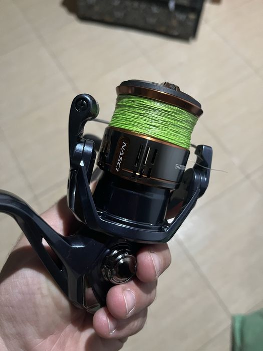 Cana shimano sahara + carreto shimano nasci + amostra + mala