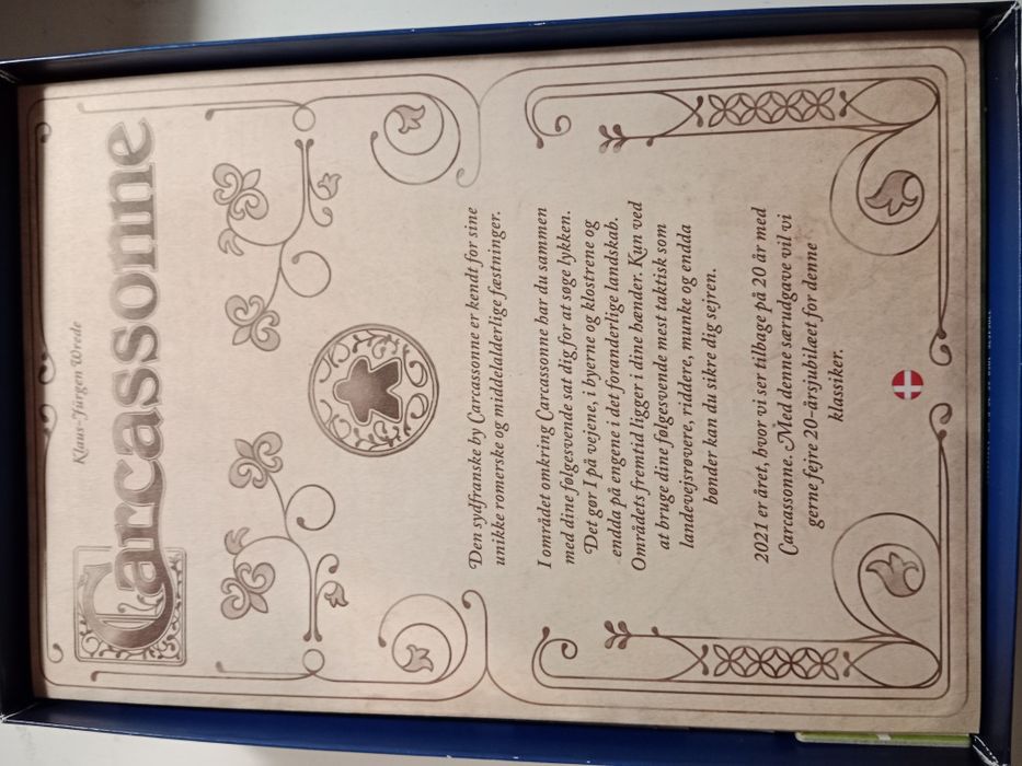 Carcassonne ed. jubileuszowa, UNIKAT, (NOR)