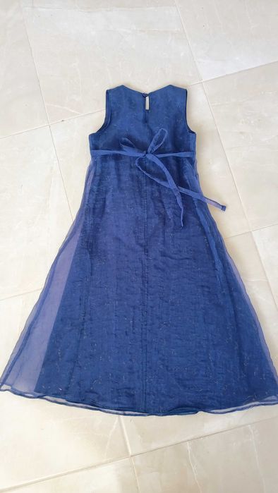 Нарядна сукня з органзи Marks&Spencer,синя д/дівчинки 5-11 роки Англія