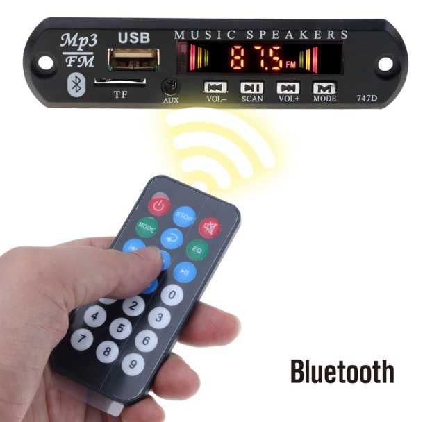 Placa Radio mini mp3 2 MODELOS c/ Bluetooth SD USB FM AUX JACK 3.5 NOV
