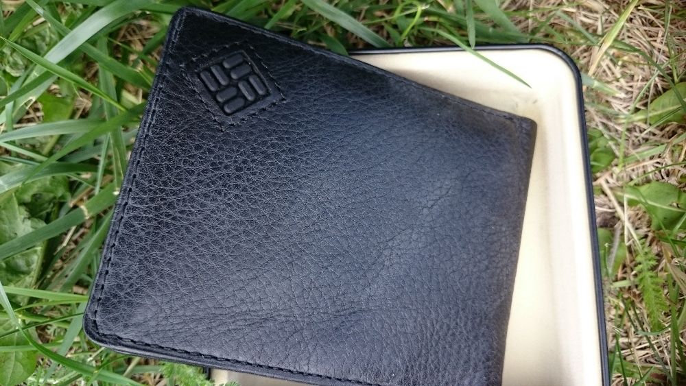 nowy portfel skórzany Columbia - oryginalny prezent dla faceta