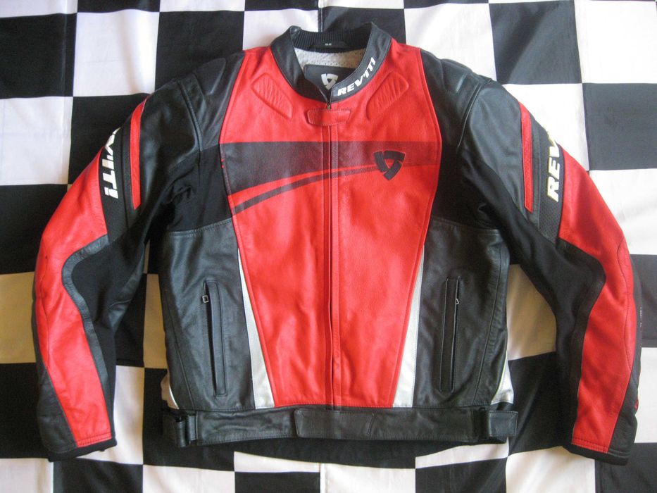 Kombinezon motocyklowy skórzany REVIT SILICA IGNITION  rozm.56(XL)