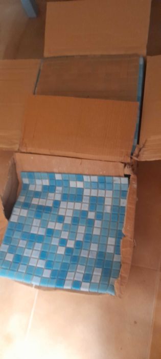Mozaicos Bisazza azul mesclado