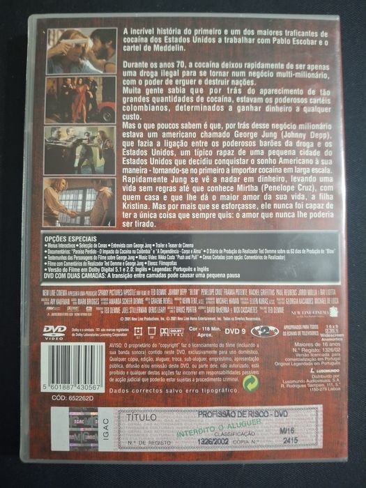DVD Profissão de risco.*
