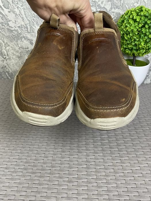 Skechers Air-Cooled кроссовки полуботинки туфли 44 размер кожаные