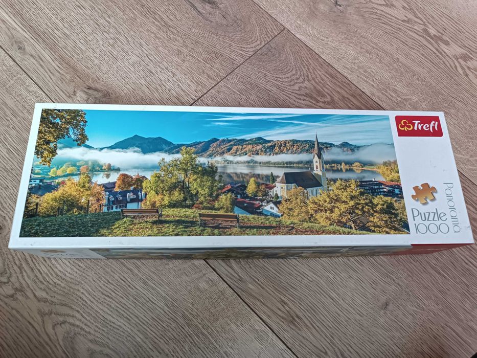 Puzzle Trefl 1000 elementów panoramiczne "Nad jeziorem Schlirsee"