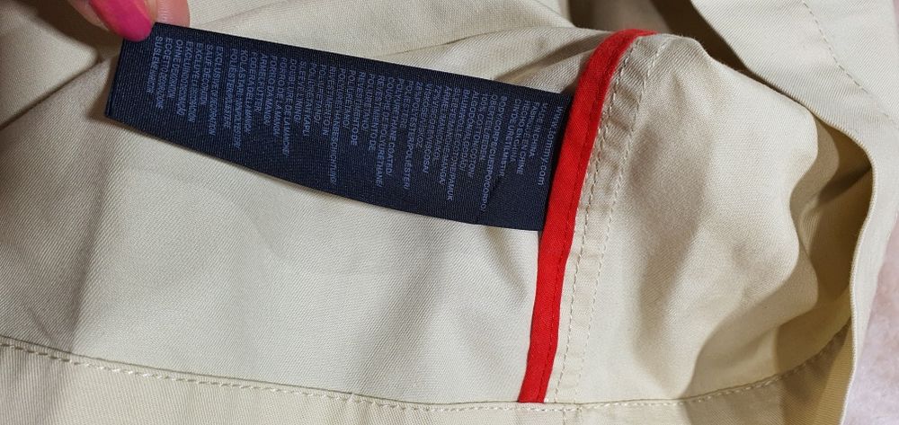 Tommy Hilfiger oryginalny płaszcz szlafrokowy prochowiec pasek M