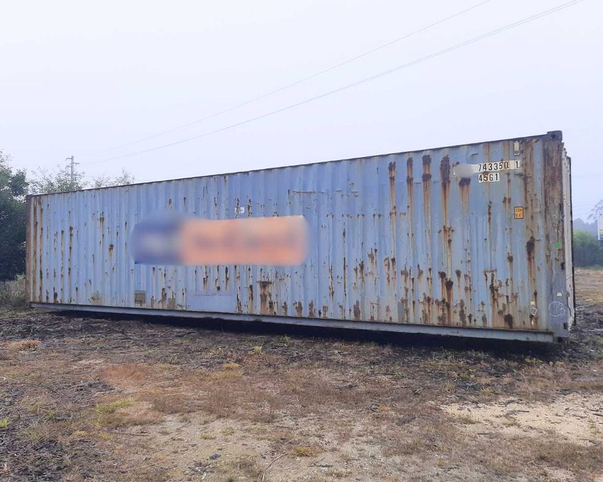 Contentor Marítimo 12 Metros Altura Extra (40 pés HC)