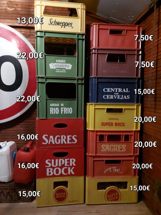 Grades de garrafas antigas