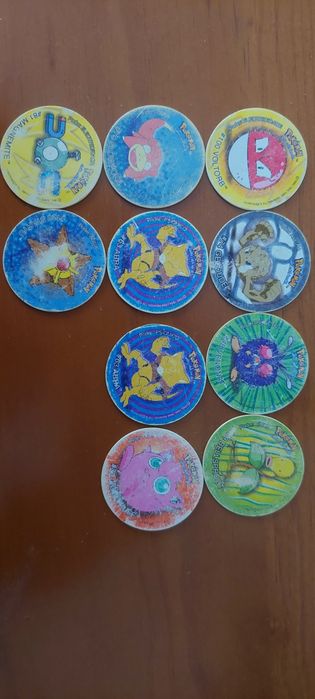 tazos pokémon - vários - 0,40€ - 1€