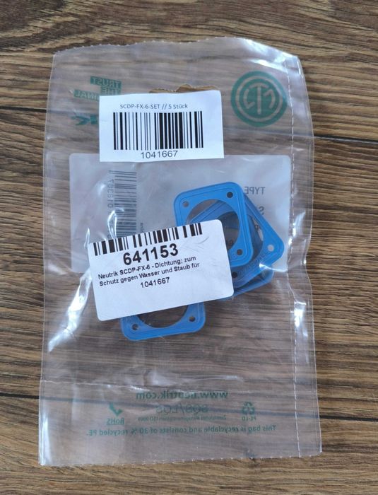 Neutrik SCDP-FX-6 - uszczelki niebieskie (5 sztuk)