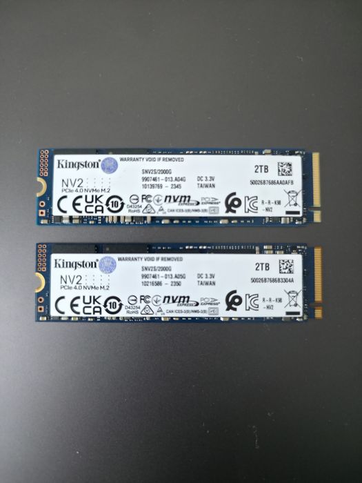 Ssd m2 2280 PCIe4 kingstone 2Tb