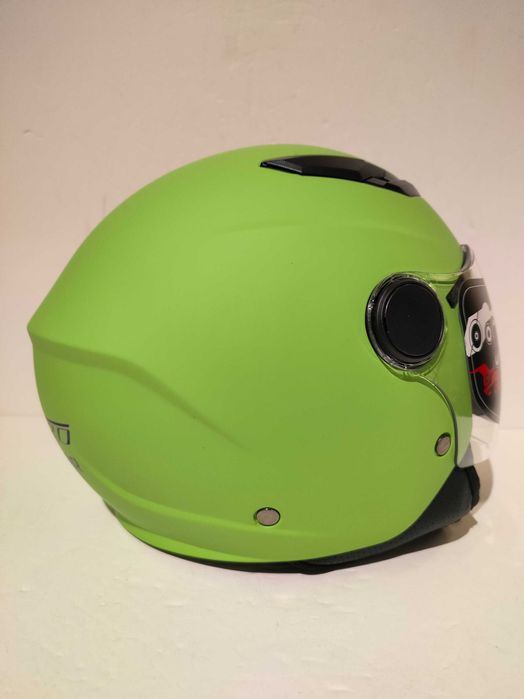 Capacete aberto criança mota scooter novo