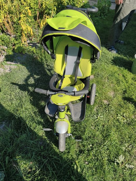 Продам велосипед Crosser T400 триколісний з батьківською ручкою, зелений для діток від 18 місяців