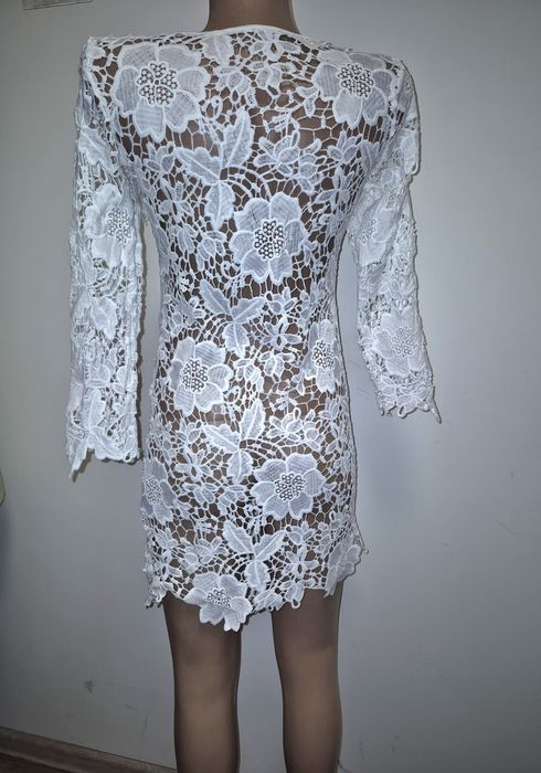 Пляжна сукня мереживна пеньюар