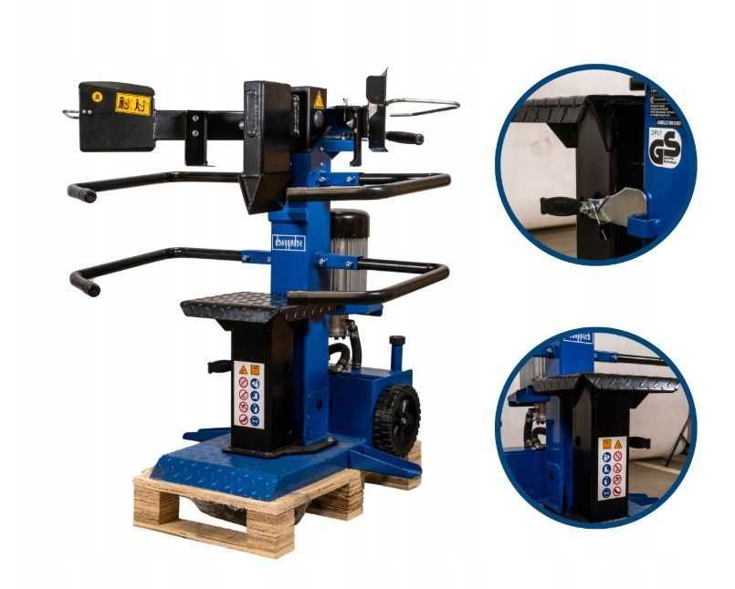 Mocna ŁUPARKA DO DREWNA Drzewa 8T NA SIŁĘ Pionowa Rębak Hudrauliczna