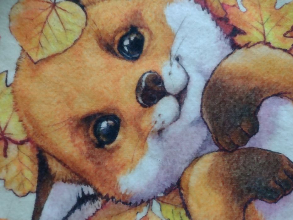 Duża chusta LISEK *polar*
Materi