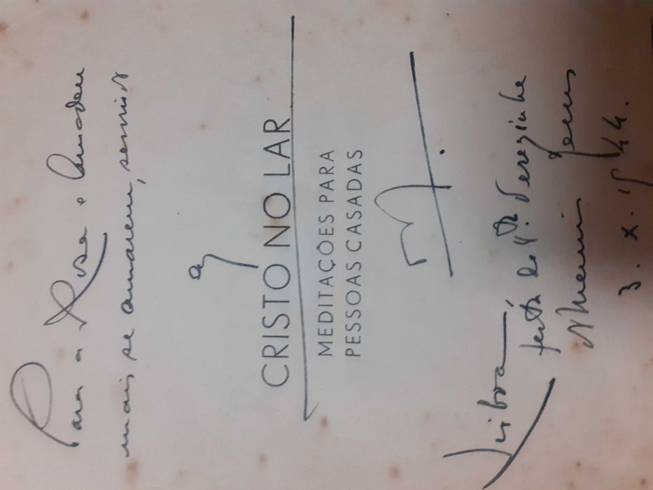 Livro "Cristo no Lar" de 1944