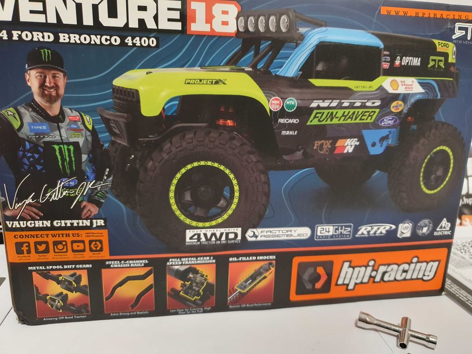 HPI RACING Venture 18 Bronco 1/18 auto zdalnie sterowane RC 2-biegi