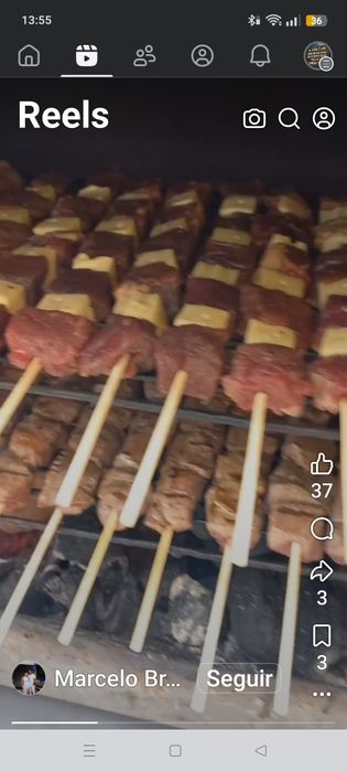 Porco no espeto, Grelhados no carvão