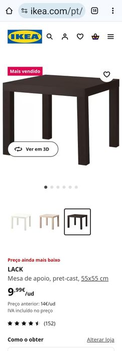 Mesas Lack do IKEA