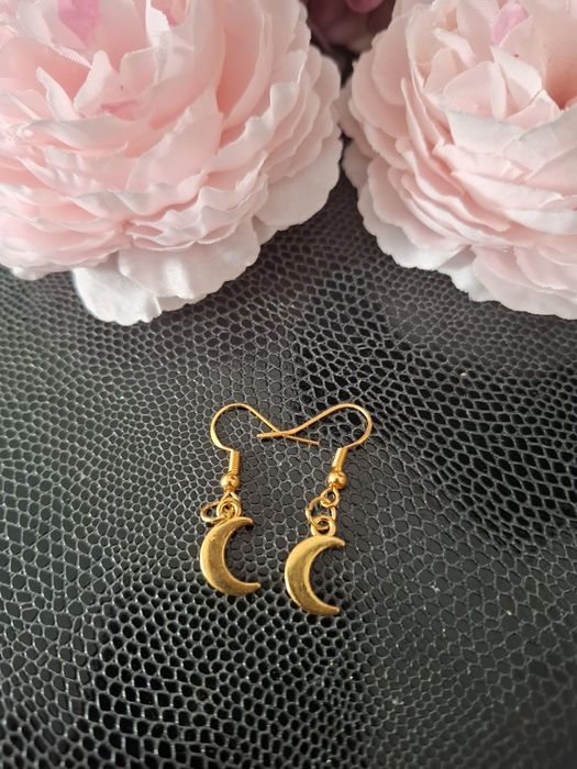 Kolczyki srebrne pozłacane handmade