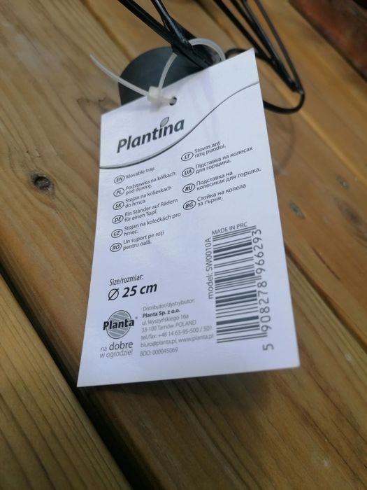 Podstawa na kółkach pod donice  25cm