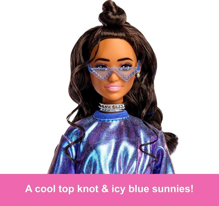 Barbie Deluxe Style in Metallic Blue Top and Skirt Сяючий індиго JFP42
