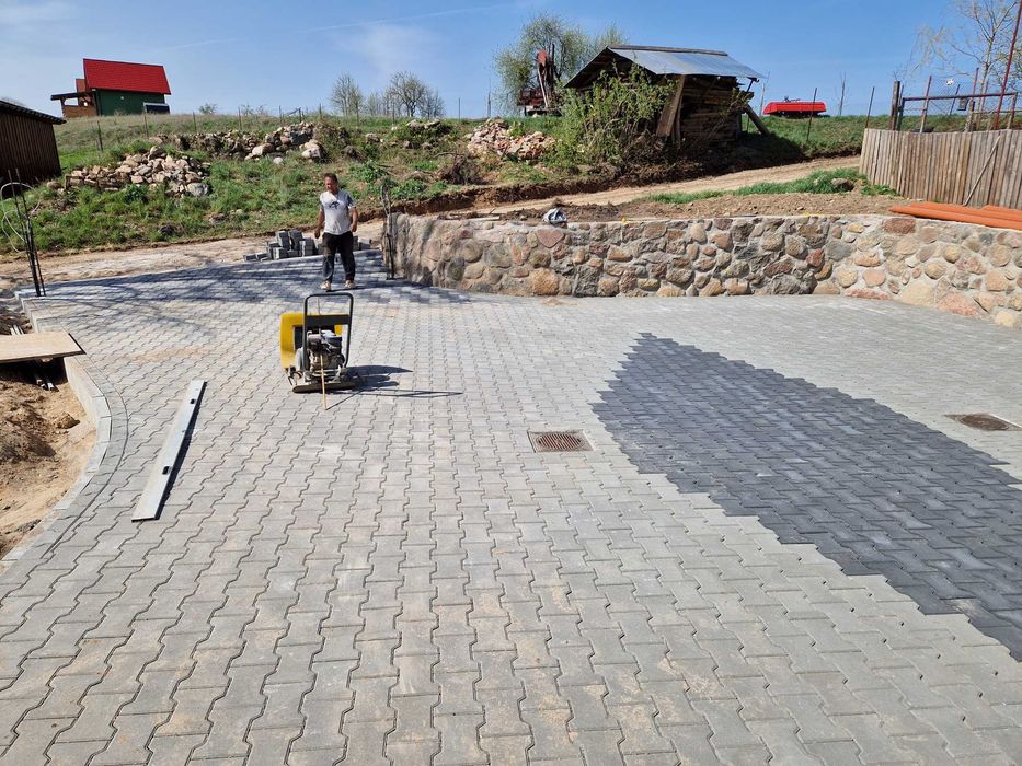 Brukarstwo, układanie kostki brukowej,budowa dróg