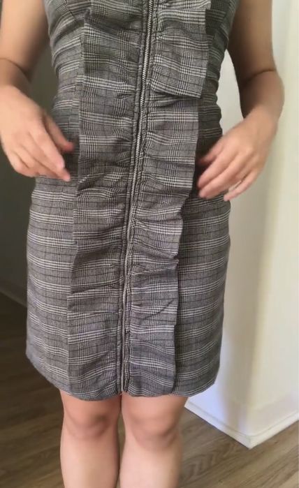 Vestido cinza de noite - Bershka