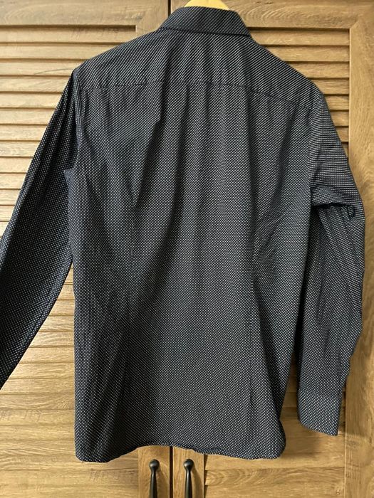 Męska koszula granatowa, L