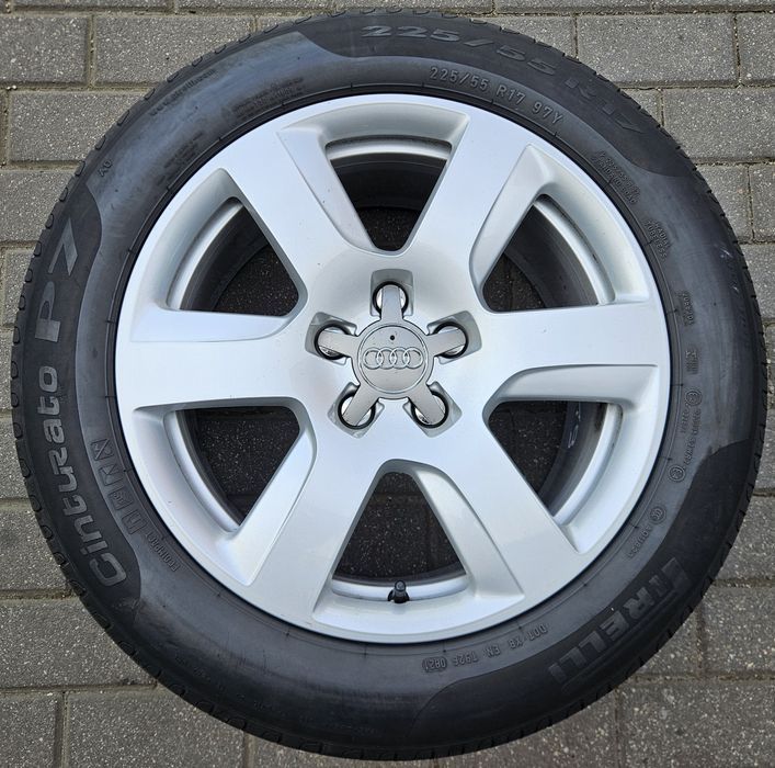 4x Felgi oryginalne AUDI OE 8.0 x 17 5x112 ET39 Audi A6 / Q5 [1219]