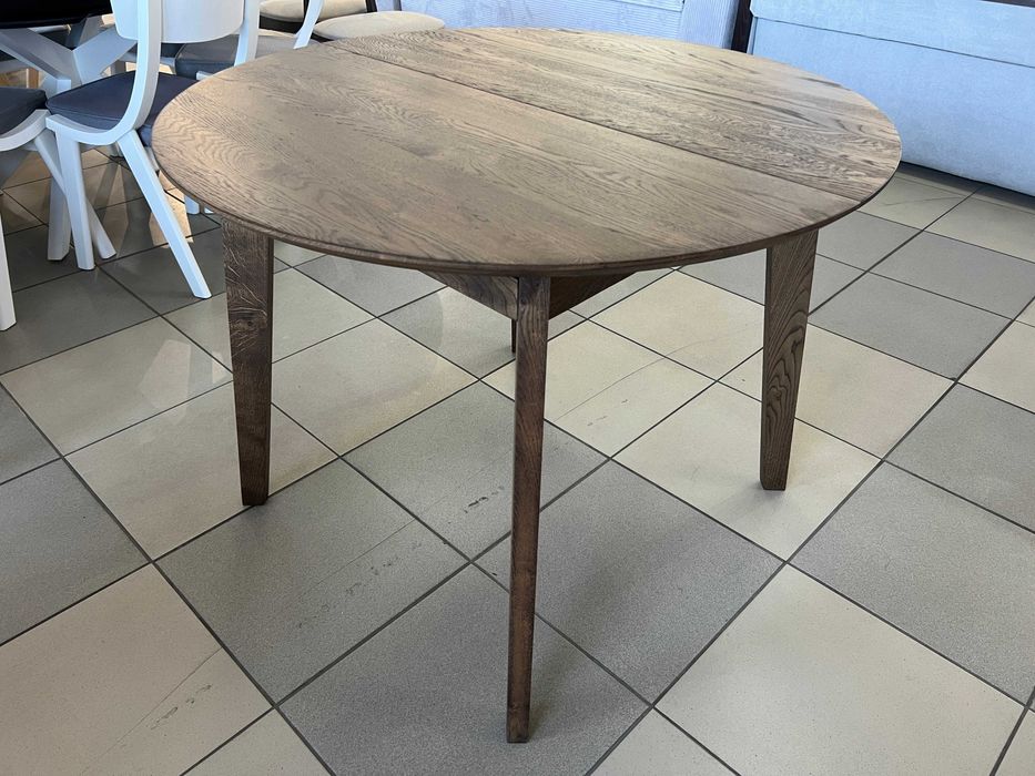 Стіл Соренто Д100+40 кухонний круглий розкладний дубовий на кухню дуб