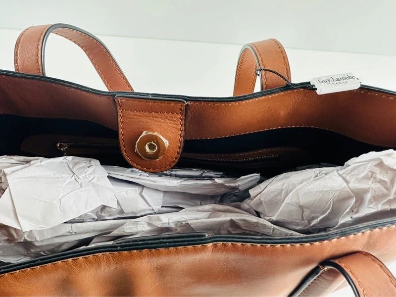 Mala Shopper Grande em pele Guy Laroche