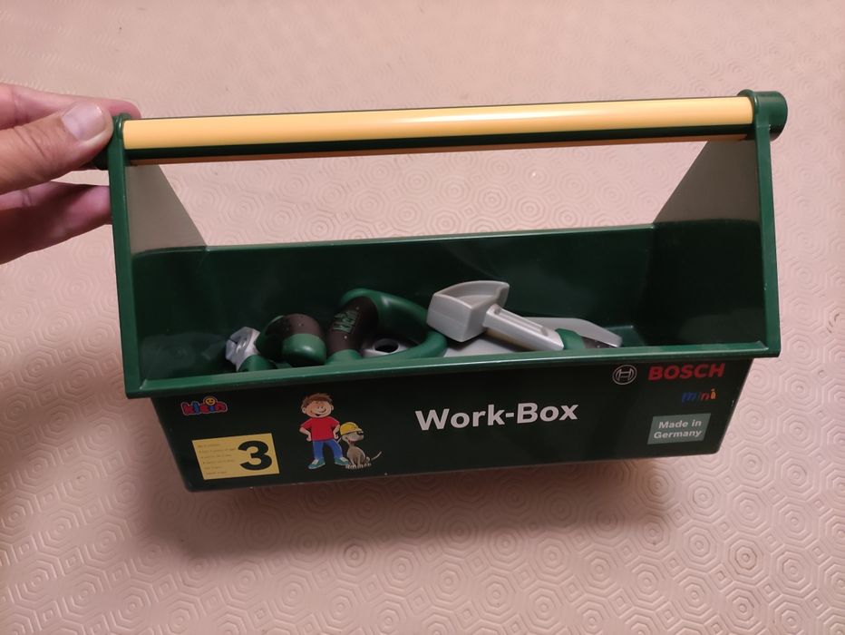 Caixa de ferramentas criança Thei KLEIN BOSCH com acessórios  como no