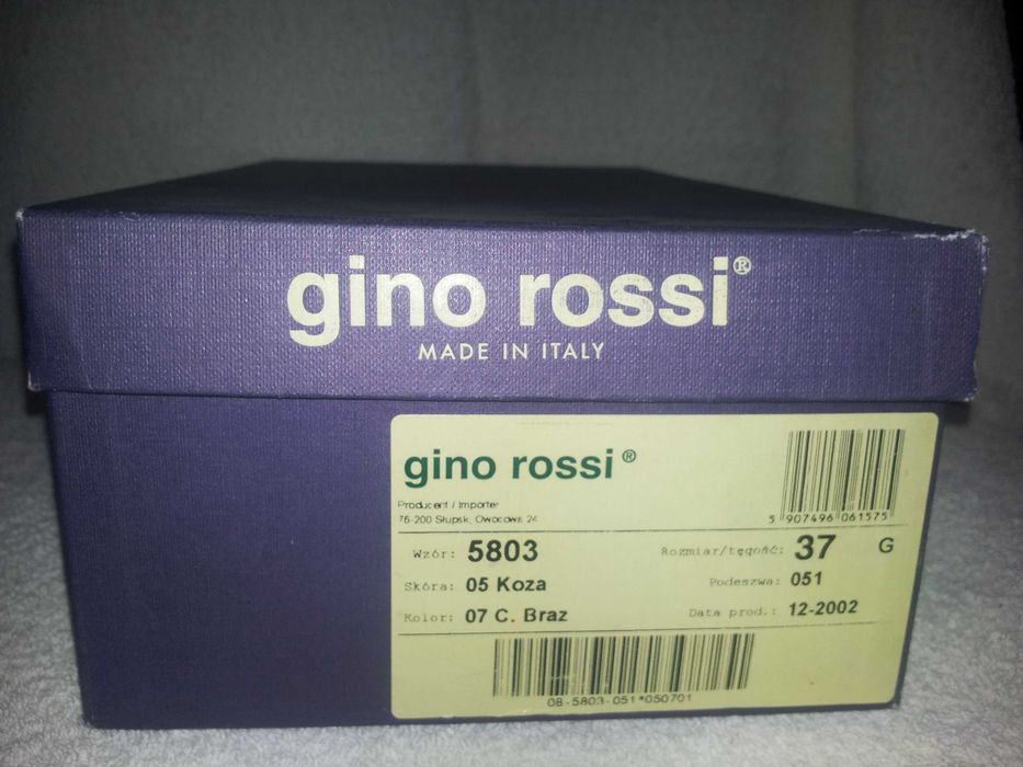 gino rossi klapki 37 skórzane