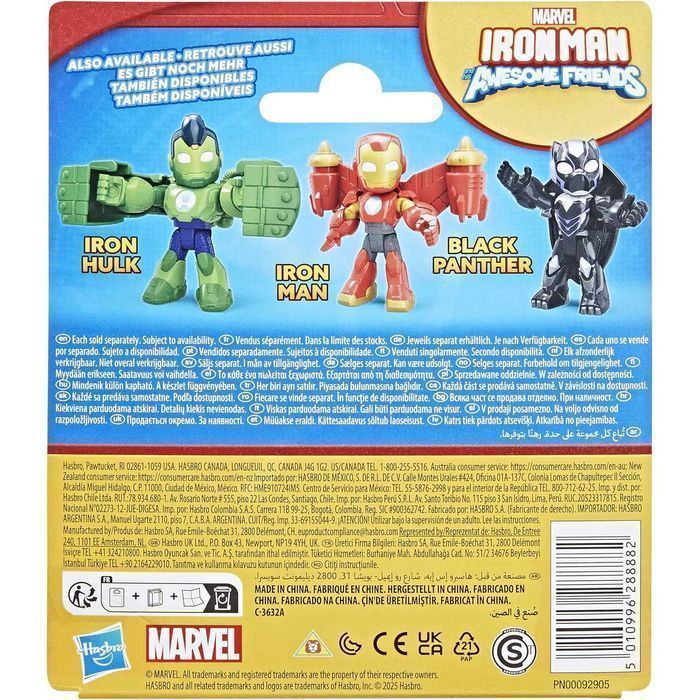 Iron Man i Super Ekipa Marvel Oryginalna Ruchoma Figurka Iron Hulk