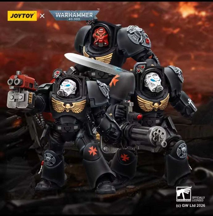 Коллекционная фигурка JoyToy Warhammer 40K Black Templars Terminator 2