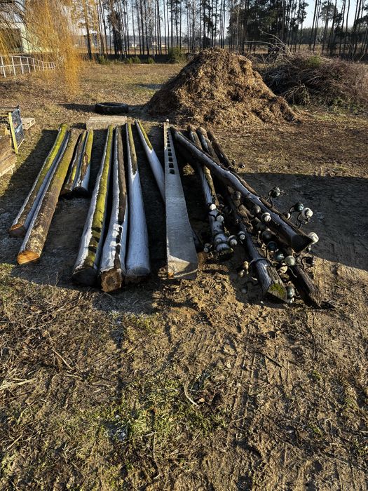 Słupy drewniane energetyczne