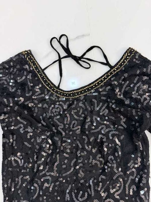 Sukienka z cekinami zjawiskowa Mango M odkryte plecy