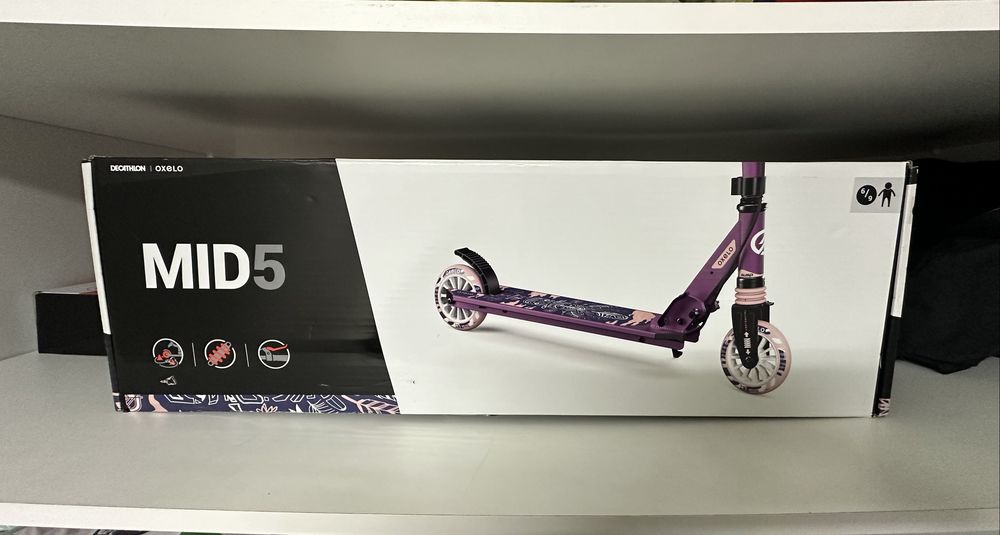 Trotinete MID 5 Violeta Oxelo Decathlon